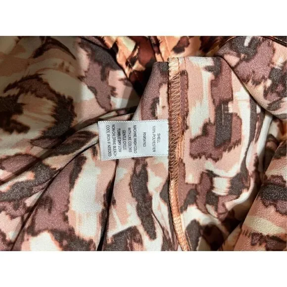 Andrew Marc New York Womens Animal Print Top Blouse Size S - Picture 7 of 9
